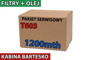 T603 (KABINA BARTESKO) - 1200mth (pakiet filtrów i oleju)